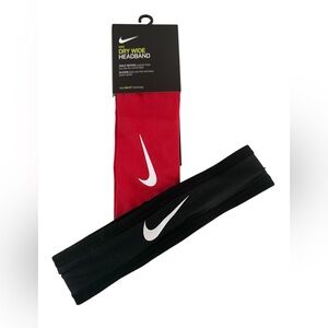 Nike Swoosh Dry Wide Women’s Girl’s Headbands Lot of 2